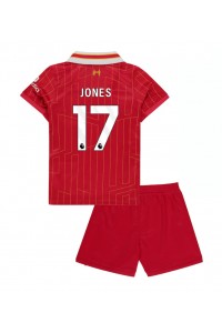 Fotbalové Dres Liverpool Curtis Jones #17 Dětské Domácí Oblečení 2024-25 Krátký Rukáv (+ trenýrky)